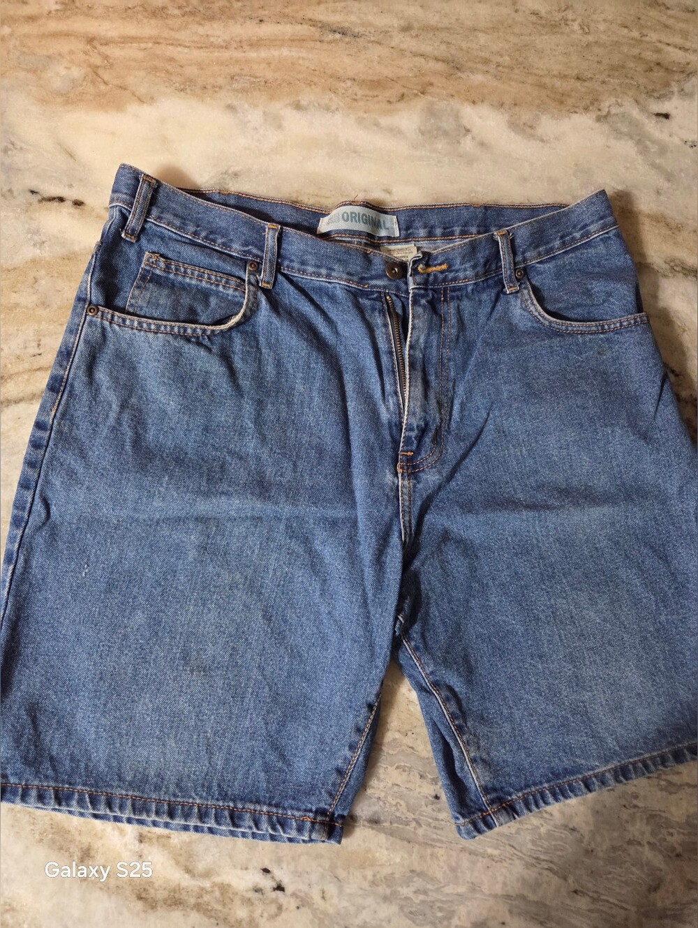 Faded Glory Blue Denim Shorts Sz 36